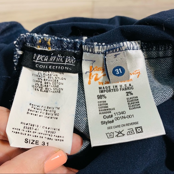 Citizen of Humanity A Pea in a Pod maternity bootcut denim jeans w/ bel… - Picture 10 of 16